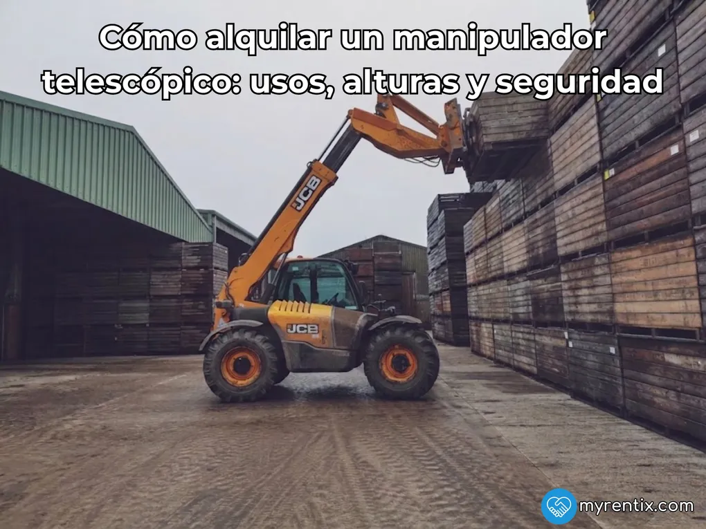 Cómo alquilar un manipulador telescópico: usos, alturas y seguridad
