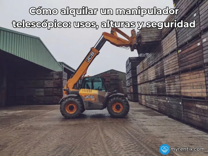 Cómo alquilar un manipulador telescópico: usos, alturas y seguridad