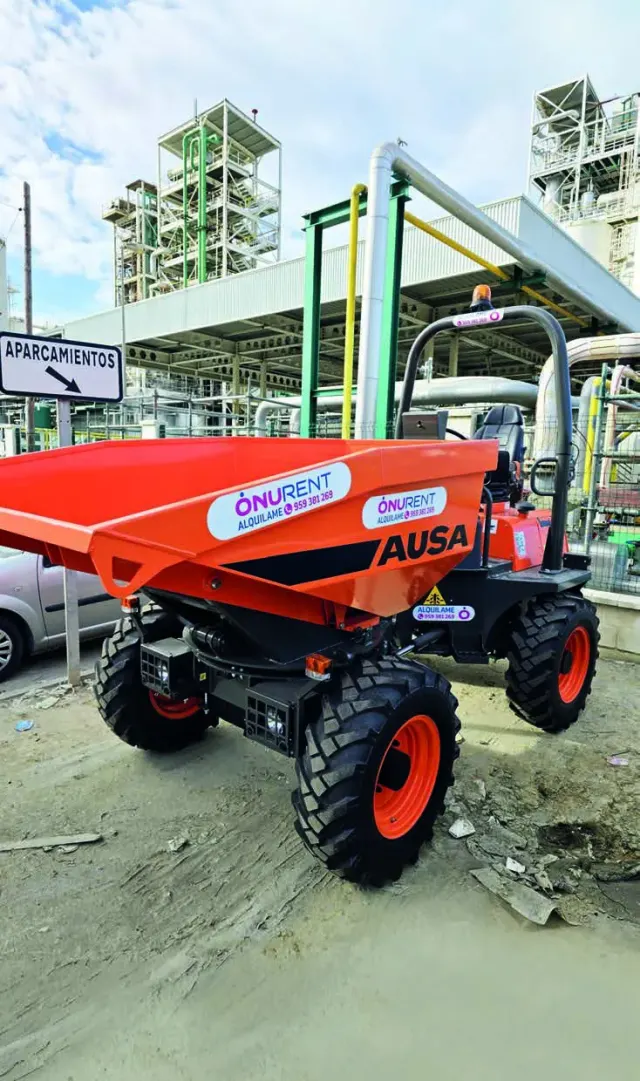 Dumper frontal, giratorio y minidumper en alquiler en Huelva | Myrentix