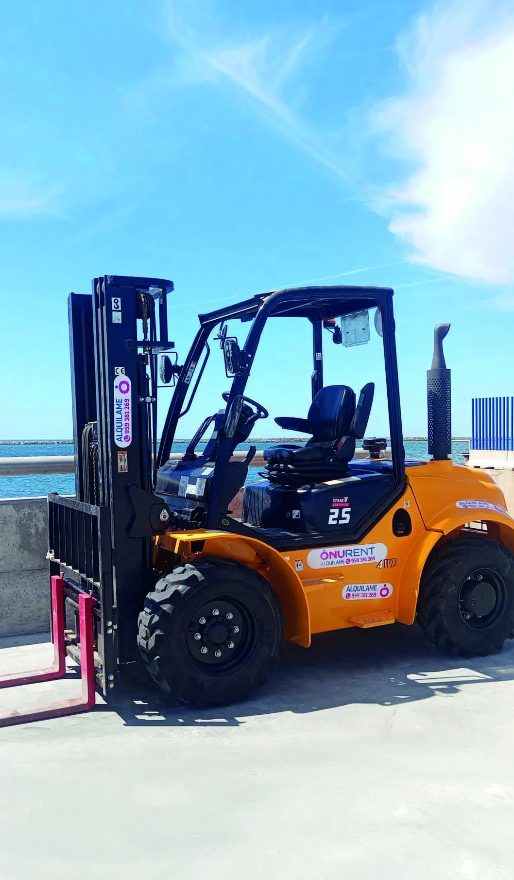 Carretilla elevadora ION litio, gasoil y todoterreno en alquiler – Huelva | Myrentix